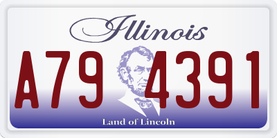 IL license plate A794391