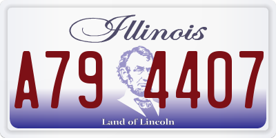 IL license plate A794407