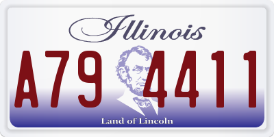 IL license plate A794411