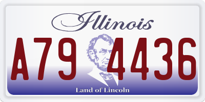 IL license plate A794436