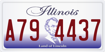 IL license plate A794437