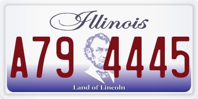 IL license plate A794445
