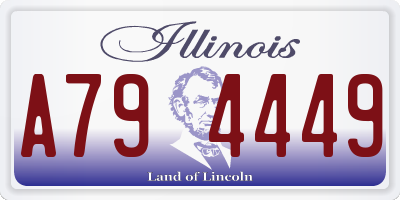 IL license plate A794449