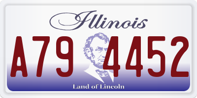 IL license plate A794452