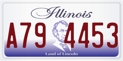 IL license plate A794453