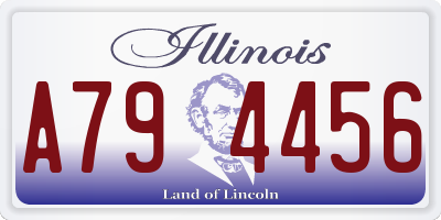 IL license plate A794456