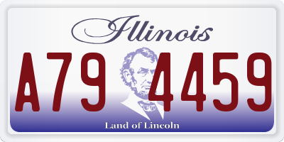 IL license plate A794459
