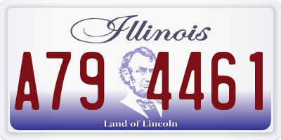 IL license plate A794461