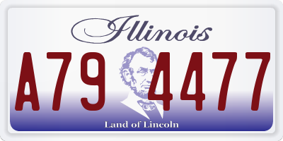 IL license plate A794477