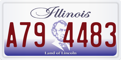 IL license plate A794483