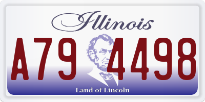 IL license plate A794498