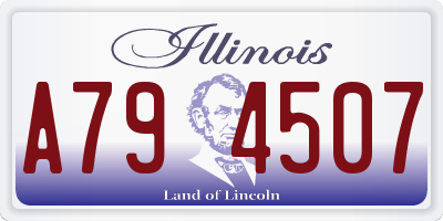 IL license plate A794507