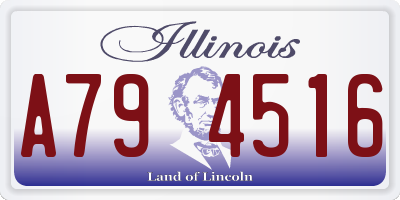 IL license plate A794516