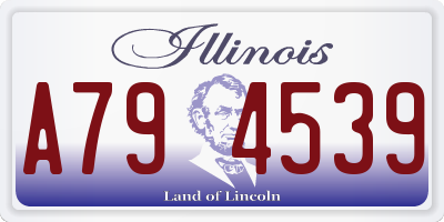 IL license plate A794539