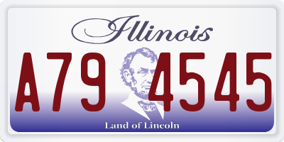 IL license plate A794545