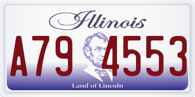 IL license plate A794553