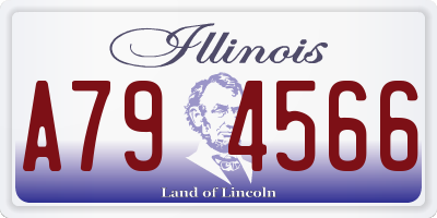 IL license plate A794566