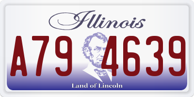 IL license plate A794639