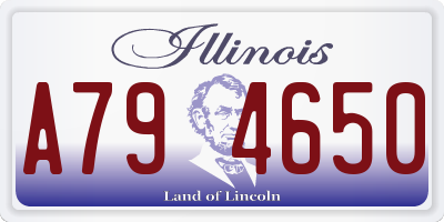 IL license plate A794650