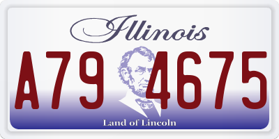 IL license plate A794675