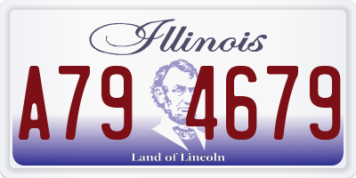 IL license plate A794679
