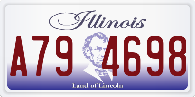 IL license plate A794698