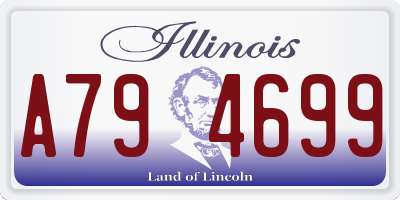 IL license plate A794699