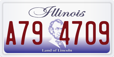 IL license plate A794709