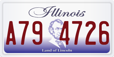 IL license plate A794726