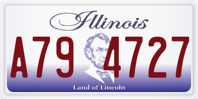 IL license plate A794727
