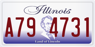 IL license plate A794731