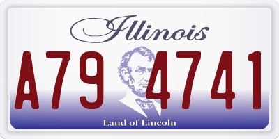 IL license plate A794741