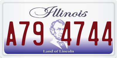 IL license plate A794744