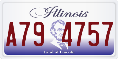 IL license plate A794757