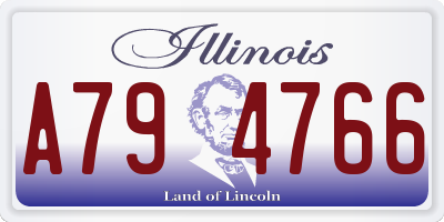 IL license plate A794766