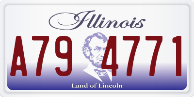 IL license plate A794771