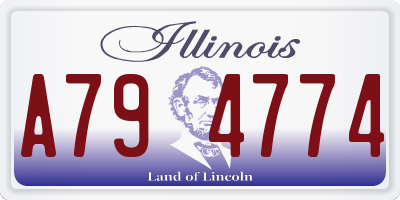 IL license plate A794774