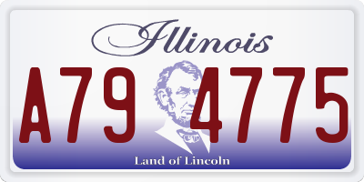 IL license plate A794775