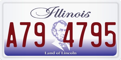 IL license plate A794795