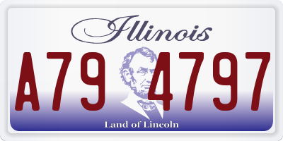 IL license plate A794797