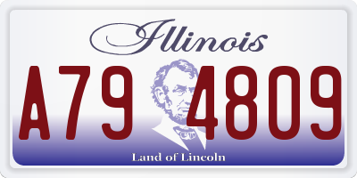 IL license plate A794809