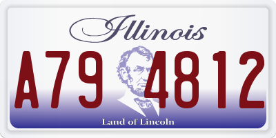 IL license plate A794812