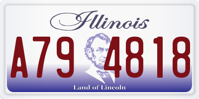 IL license plate A794818