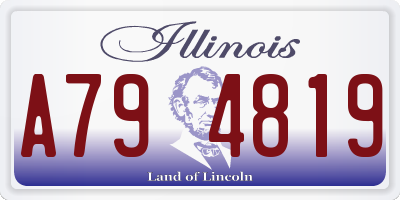 IL license plate A794819