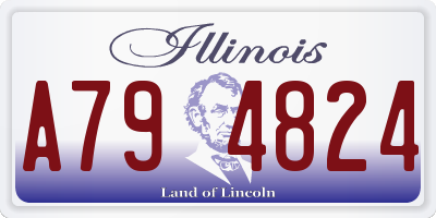 IL license plate A794824
