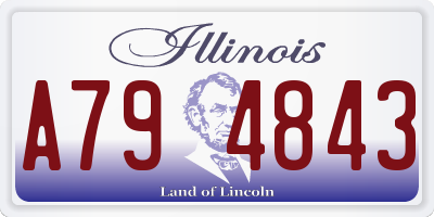 IL license plate A794843