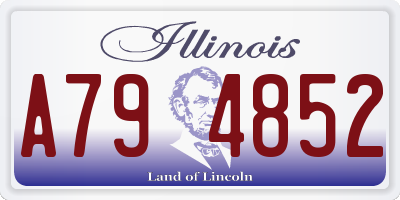 IL license plate A794852
