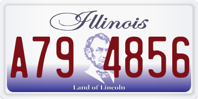 IL license plate A794856