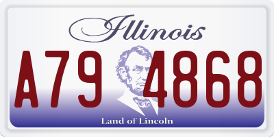 IL license plate A794868