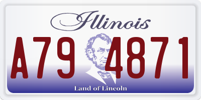 IL license plate A794871